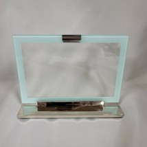 Michael Graves Design Metal Clip Picture Frame 4x6&quot; Glass Double Sided - £7.76 GBP
