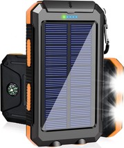 Solar Charger Power Bank, 38800Mah Portable Charger Fast Charger Dual Us... - $33.99