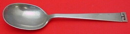 Chinese Key by Allan Adler Sterling Silver Serving Spoon 7 3/4&quot; Modernism - £224.98 GBP
