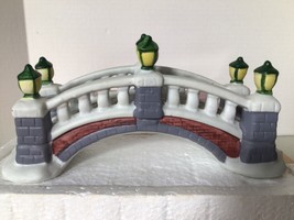 Vintage Lemax  Dickensvale Porcelain Column Bridge #43127 Christmas Vill... - £15.77 GBP