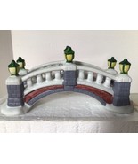 Vintage Lemax  Dickensvale Porcelain Column Bridge #43127 Christmas Vill... - £15.77 GBP