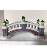 Vintage Lemax  Dickensvale Porcelain Column Bridge #43127 Christmas Vill... - $374.78 MXN