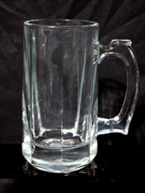 Vintage LIBBEY Beer Mug Glass Stein With Thumb Rest Handle Clear Pressed... - $222.36 MXN