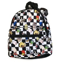 Bioworld WB Looney Tunes MINI Backpack Black White Checkered Bugs Bunny ... - £21.61 GBP