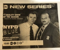 NYPD Blue Tv Guide Vintage Print Ad Dennis Franz David Caruso Tpa13 - $5.93