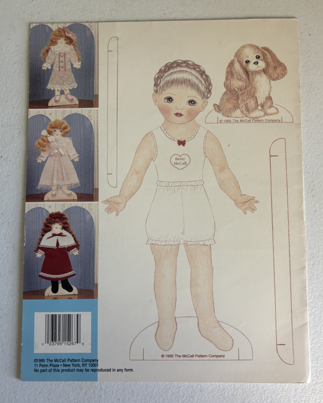 1995 McCall's Creates Betsy McCall Paper Doll Patterns No. 15267  6 Pages Item image 2