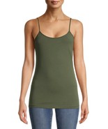 Time And Tru Women&#39;s Scoop Neck Fitted Cami Tank 2XL (20) Sea Turtle Gre... - $14.66 CAD