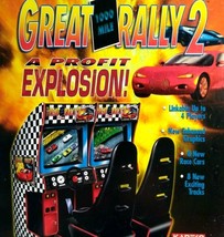 Great 1000 Mile Rally 2 Arcade Flyer Original Video Game Vintage 1995 Ka... - $30.88