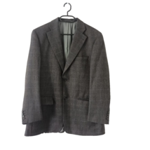 MARIO BARUTTI Blazer Men&#39;s Size EU 52 Tweed Wool Cashmere Notch Lapel Plaid - £58.34 GBP