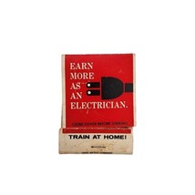 Vintage &quot;Earn More As An Electrician&quot; Collectible Advertising Matchbook ... - $7.94