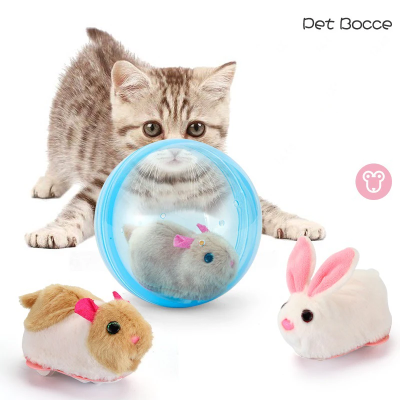 Creative New Kids Rolling Ball Rabbit Hamster Ball Toy Simulation Cute Plush - £12.86 GBP