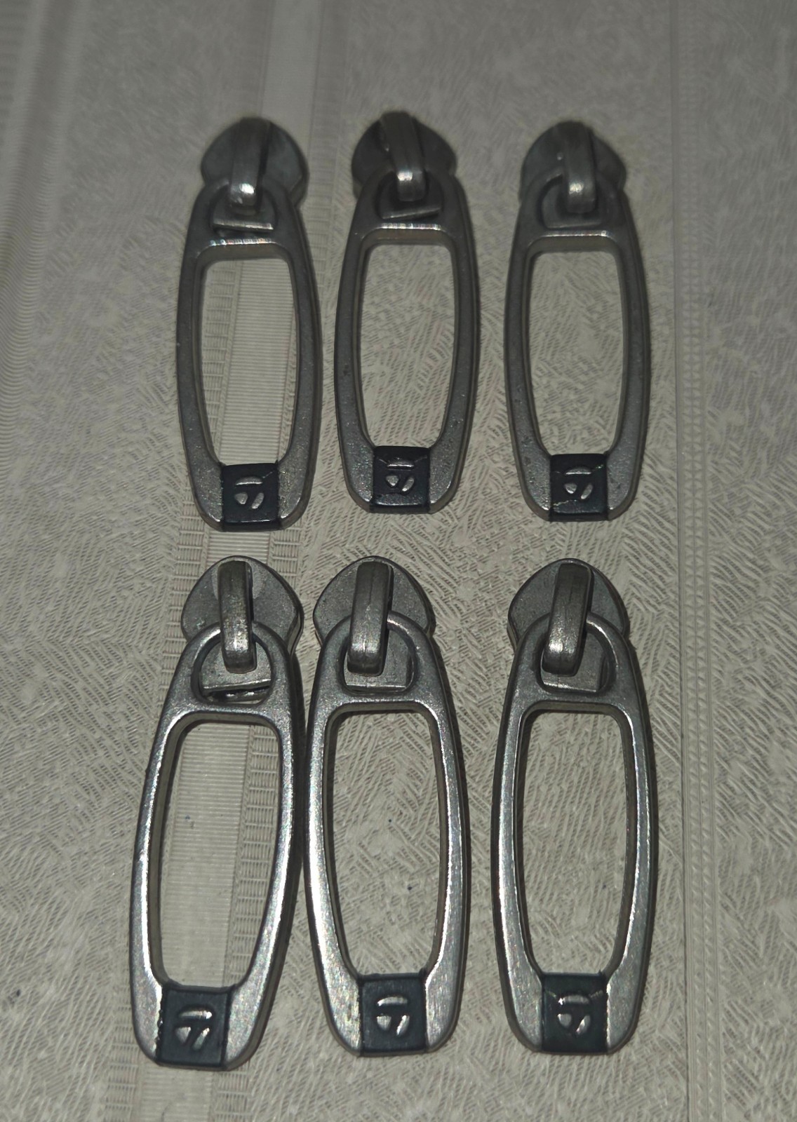 TaylorMade Golf Bag Zipper Pull Tour TMX Deluxe Replacement Part Lot of 6 - $29.69