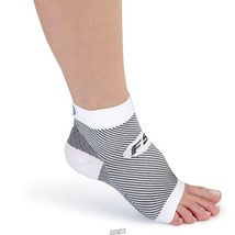 ONE PLANTAR FASCIITIS FOOT SLEEVE SOCK COMPRESSION WHITE SIZE Large XL X-Large L - £15.16 GBP