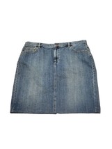 LRL Lauren Jeans Co. Women 16 Denim Mini Skirt  Medium Wash  - $29.99
