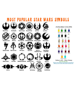 Star Wars Vinyl Decal Sticker Car Helmet Wall Window Laptop StarWars Symbols Art - $4.25 - $7.91