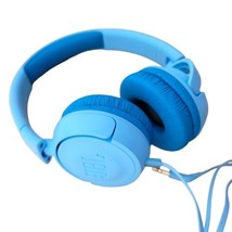 NEW JBL On-Ear Wired T450 Headphones Lightweight Fold-able with Mic - Blue  - £11.84 GBP