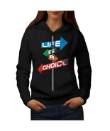 Choice Life Path Slogan Sweatshirt Hoody  Women Hoodie - £17.27 GBP