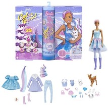 Barbie Color Reveal Advent Calendar 25 Surprises Holiday Fun for Kids Ag... - $664.83 MXN