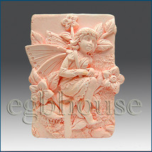 2D silicone Soap/polymer/clay/cold porcelain mold –Savannah: Fairy of Gr... - $25.74