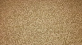 P KAUFMANN NUBBY FLORAL BEIGE FLORAL VINE UPHOLSTERY FABRIC 9.5 YARDS 54... - $77.22