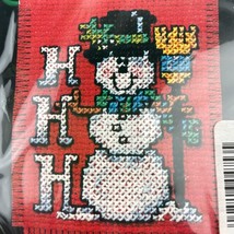NeedleMagic Stitch &#39;N Hang Ho Ho Snowman Counted Cross Stitch Ornament K... - $11.54