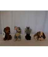 Beanie Babies Style 1990&#39;s Disney Store Lady and the Tramp Group x4 Lot - £26.84 GBP