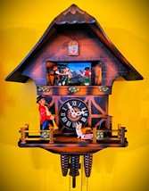 Vintage Classic Swinging-Dancers Musical Cuckoo Clock #4 - $6,337.69 MXN
