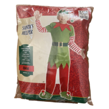Santa’s Helper Christmas Costume Child Medium 8-10 5 Pieces Holiday Elf - £14.34 GBP