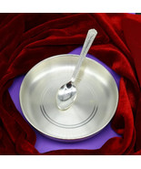 999sterling silver handmade silver plate tray with spoon,silver utensil ... - $566.21 CAD