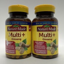2 Pack - Nature Made Multi + Ginseng Energy Support, 60 Capsules Each, Exp 11/24 - $26.59