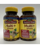 2 Pack - Nature Made Multi + Ginseng Energy Support, 60 Capsules Each, E... - £21.01 GBP