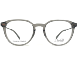 TLG Gafas Monturas NUCP049 C02 Negro Transparente Gris Redondo Completo ... - $83.54