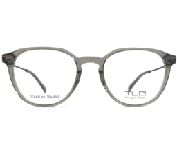 TLG Gafas Monturas NUCP049 C02 Negro Transparente Gris Redondo Completo Borde - £65.35 GBP