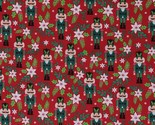 Cotton Christmas Nutcrackers Holiday Wonder Fabric Print by the Yard D40... - $9.95