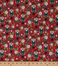 Cotton Christmas Nutcrackers Holiday Wonder Fabric Print by the Yard D405.58 - £7.99 GBP