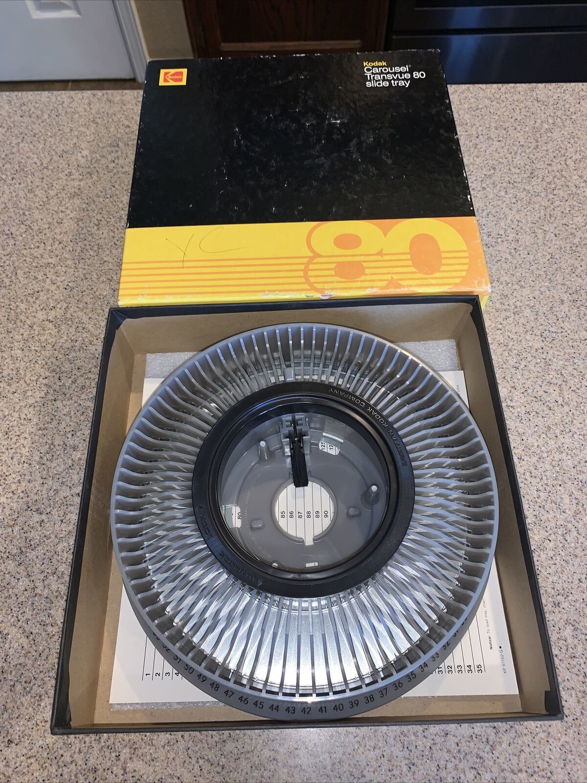 Vintage Kodak Carousel Transvue 80 Slide Trays W/ Original Box - $5.00