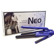NEO TRIO Hair Styling 3pcs Set Hair Straightener + Curling Iron + Mini Flat Iron - £79.92 GBP