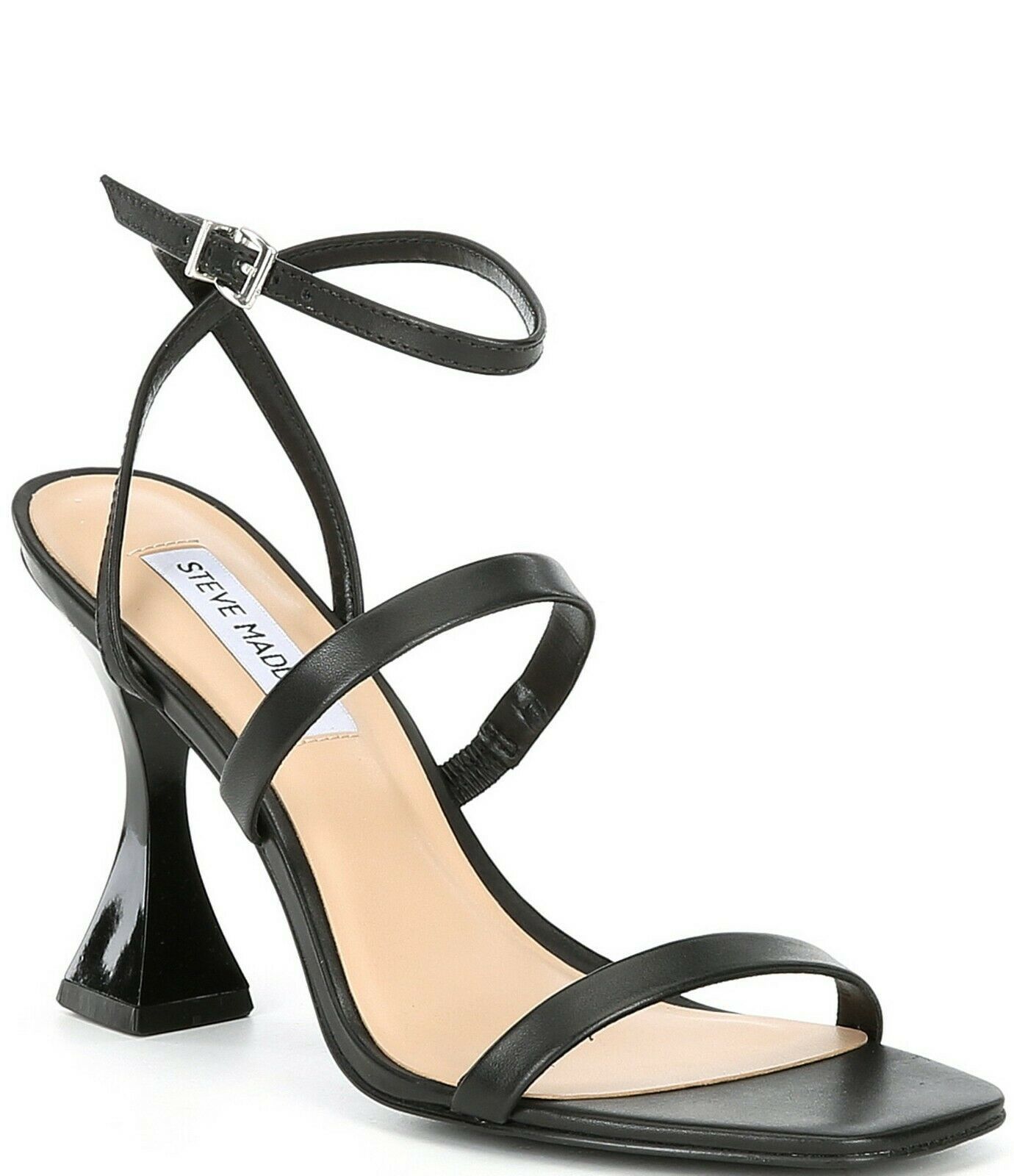 Steve Madden Scorpius Strappy Leather Dress Sandals, Multip Sizes Black SCORPIUS Item image 8