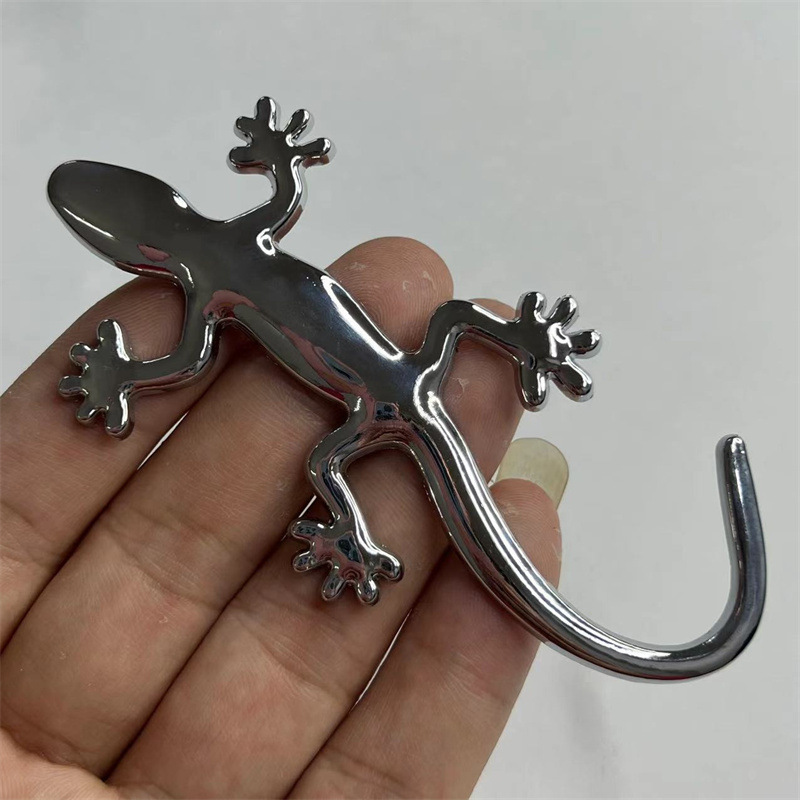 Car Metal Gecko Car Sticker 3D Stereo Car Stickers Car Tail Tag Decorative Adhes