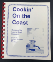 VTG 1988 COOKIN&#39; ON THE COAST Recipes of Laguna Beach Lifeguards Cookboo... - £14.83 GBP