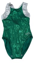 Obersee Child L Green &amp; Silver Shimmer Gymnastics Leotard NWOT - €16,51 EUR