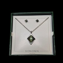 Sonoma Cable Chain Necklace And Pierced Earrings Set (5082) - $12.38