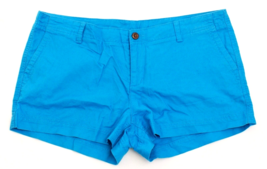 The North Face Women&#39;s 16 Blue Maywood Shorts Linen Cotton Blend 3&quot; Inseam - $39.59