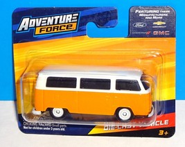 Maisto 1/64 Adventure Force Volkswagen Type 2 Bus Orange &amp; White - £2.77 GBP