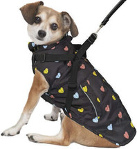 Fashion Pet Puffy Heart Harness Coat: Stylish Warmth with Built-In Harness - £14.17 GBP+