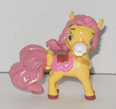 Disney Palace Pets Minis Petite Yellow Pony Pink Mane Belle Mini 2&quot; Tan Horse - £7.73 GBP