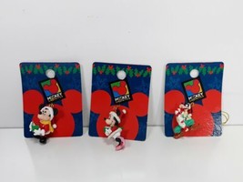 3 Enesco Mickey Unlimited Mini Christmas Ornaments Mickey Minnie Goofy - £15.65 GBP