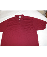 Stedman by Hanes adult XL 46-48 mens short sleeve Polo shirt burgandy ma... - £10.27 GBP