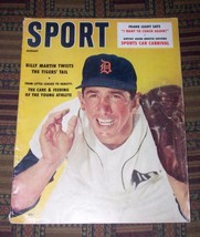 1958 Sport Magazine Billy Martin Sugar Ray Robinson Ted Kluzewski Enos Slaughter - £9.38 GBP