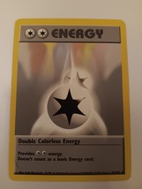 Pokemon 1999 Base Set Energy Double Colorless 96 / 102 NM Single Trading Card - £7.87 GBP